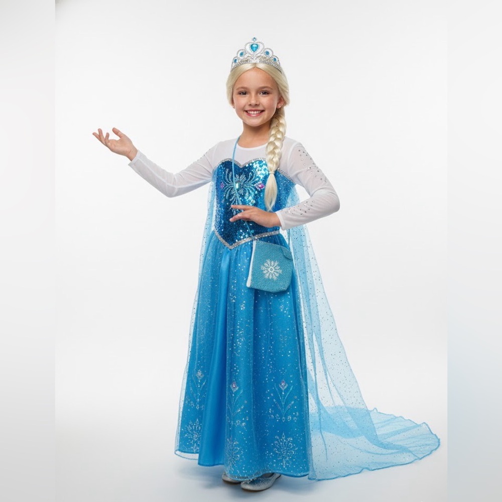 Amazon Sparkling Blue Ice Princess Costume